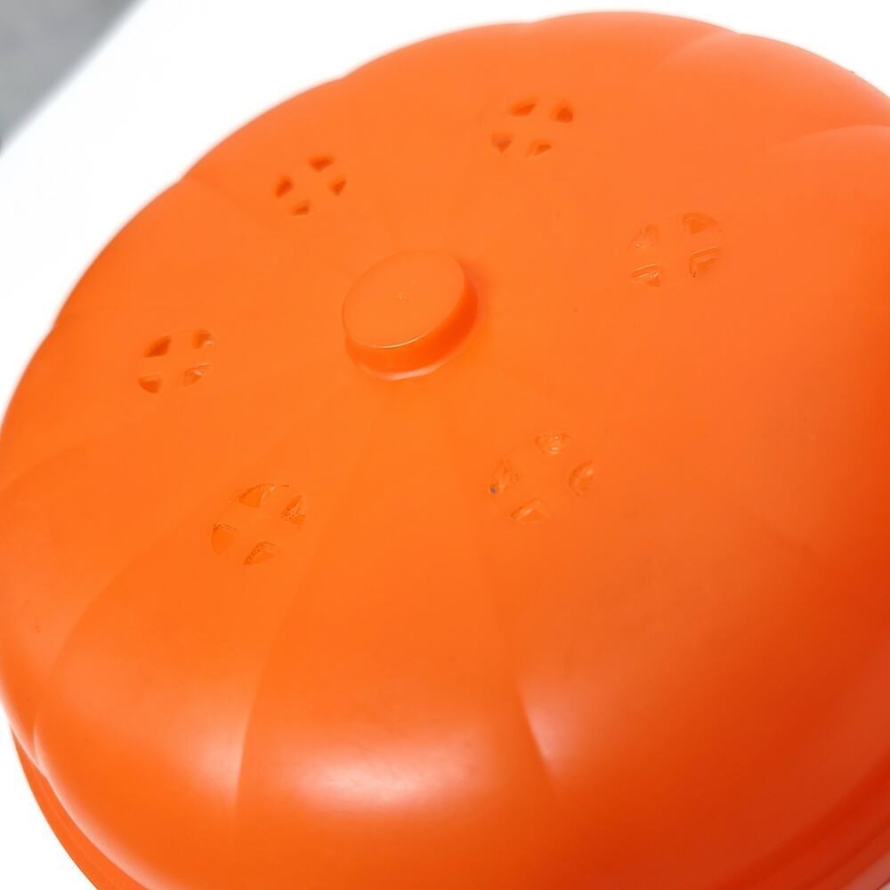 Vintage 1986 McDonald's McBoo Halloween Pumpkin Pail Bucket w/ Lid​ - Picture 6 of 13